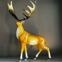 Tượng Đồng Phong Thủy - Nai Sừng Tấm