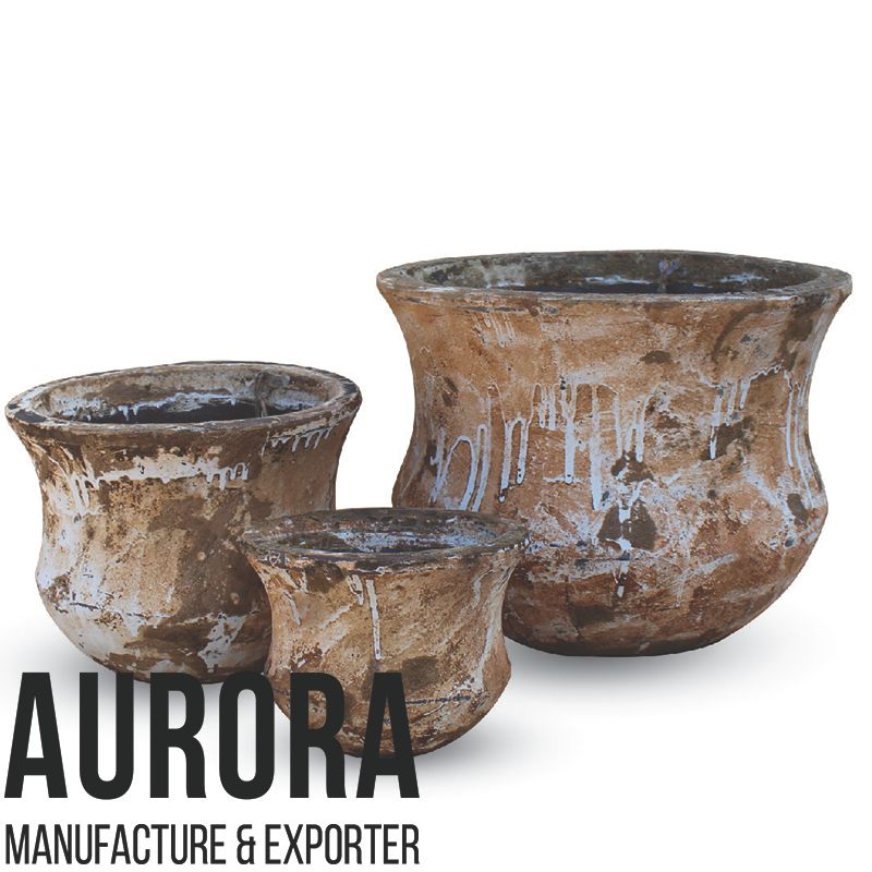  Round Outdoor Ceramic Vase 