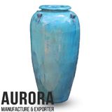  Blue Ceramic Glaze Jar 