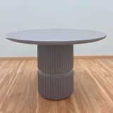  Grey Round Lightweight Concrete Coffee Table Set 