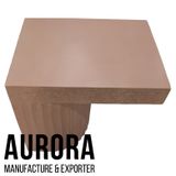  Brown Lightweight Concrete Side table 