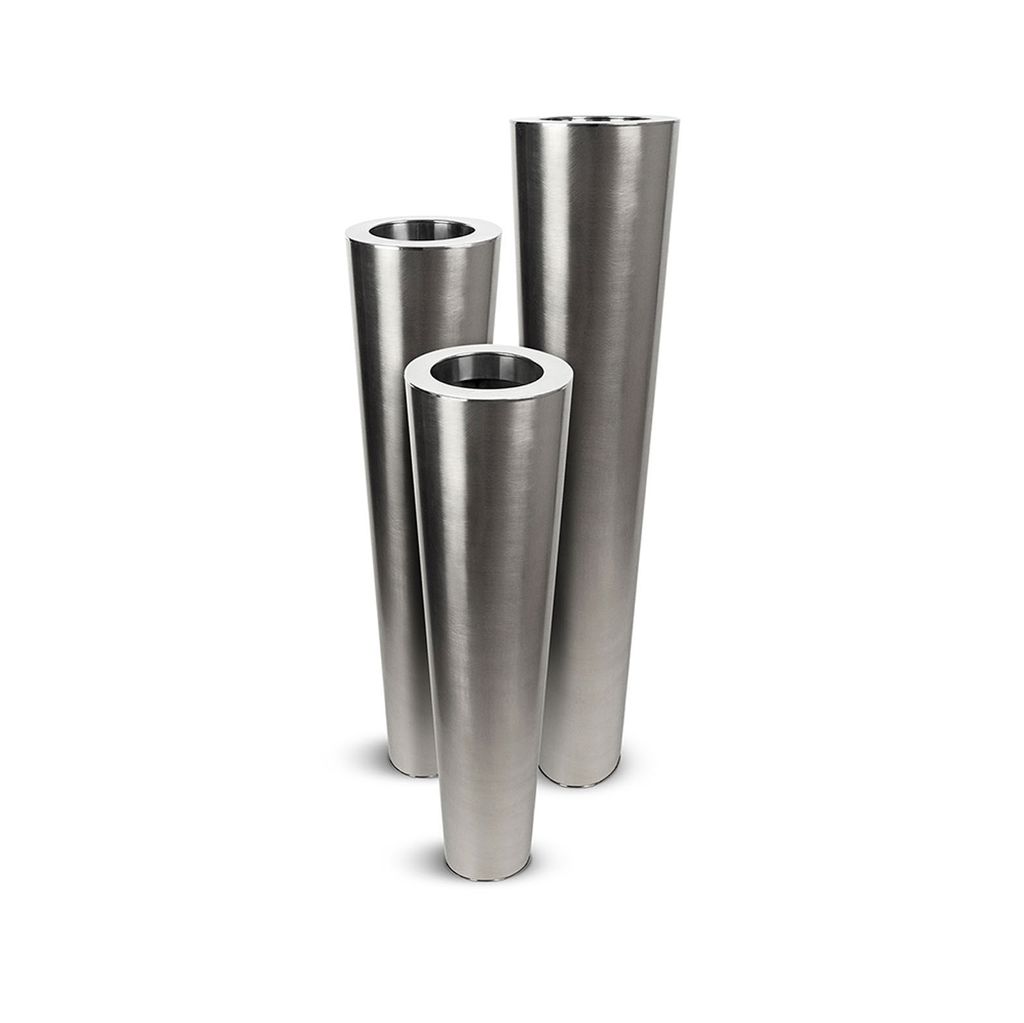  Brushed Stainless Steel Modern Planter | AUM007 
