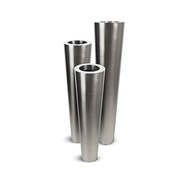 Brushed Stainless Steel Modern Planter AUM007