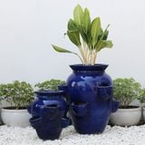  Ceramic Blue Water Jar Planter | AUD021 