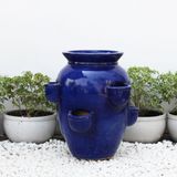  Ceramic Blue Water Jar Planter | AUD021 
