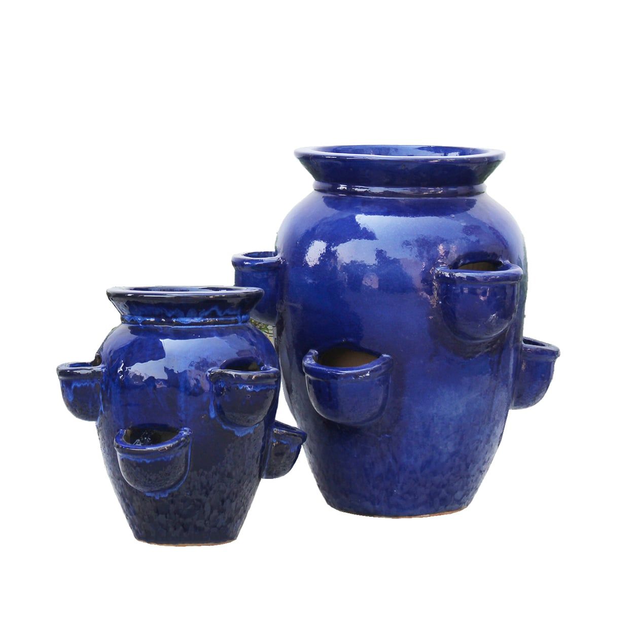  Ceramic Blue Water Jar Planter | AUD021 
