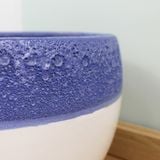  Ceramic Indoor Planters with Blue Trim | AUD002 
