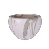  Ceramic Indoor Planters with Blue Trim | AUD002 
