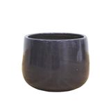  Ceramic Planter with Glossy Dark Finish | AUD090 