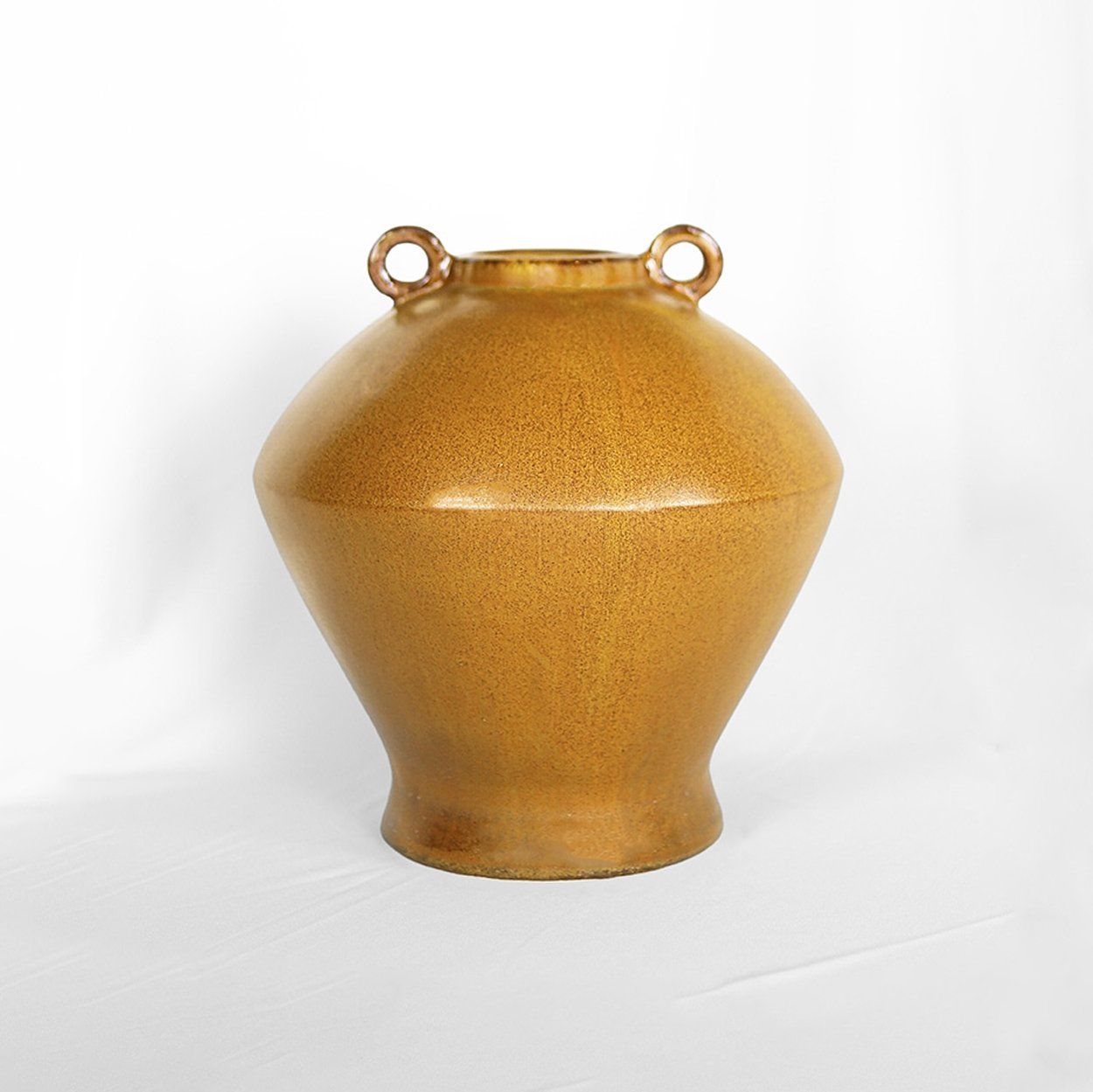  Ceramic Decorative Pot with Handle Rings | AUD070 