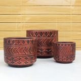  Cylinder Indoor Ceramic With Plate | AUD015 