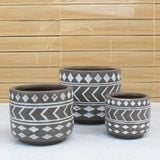  Cylinder Indoor Ceramic With Plate | AUD015 