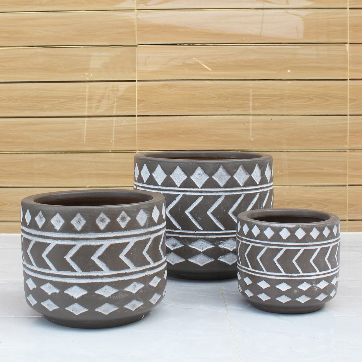  Cylinder Indoor Ceramic With Plate | AUD015 
