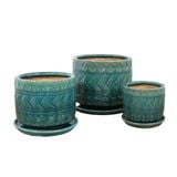  Cylinder Indoor Ceramic With Plate | AUD015 