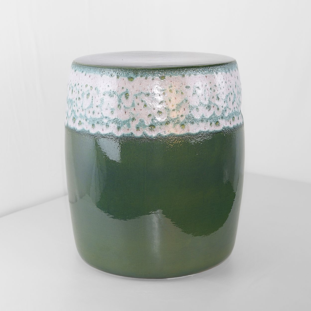  Ceramic Stool with Glossy Finish | AUD084 