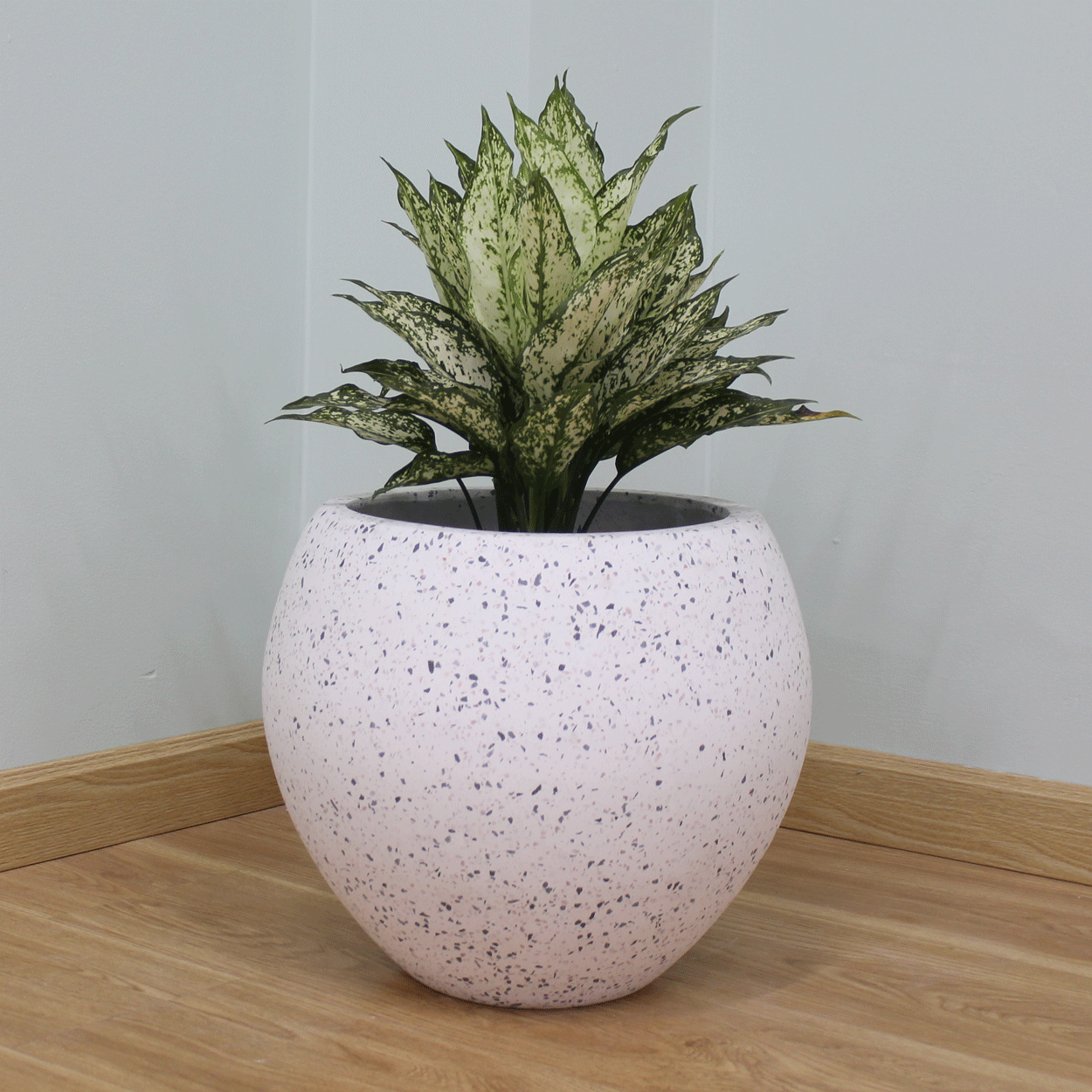  White Terrazzo Fibercement Planter | AUFC036 