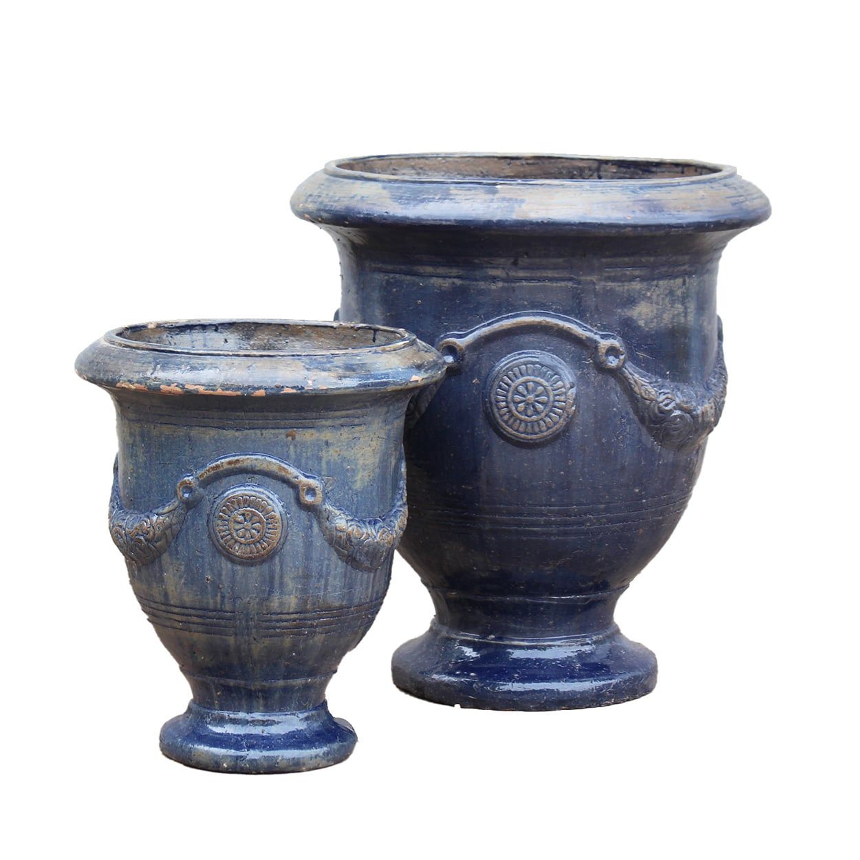  Classic Blue Ceramic Urn Planter | AUP044 