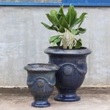  Classic Blue Ceramic Urn Planter | AUP044 