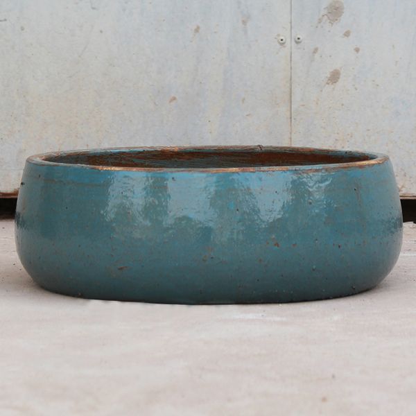 Classic Round Glazed Ceramic Planter AUP001 - 1