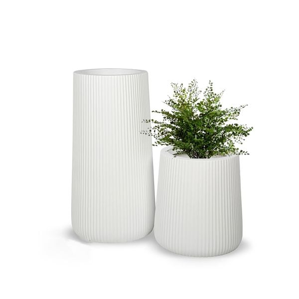 Decorative Vertical Striped Pots Planter AUFS108 - 1