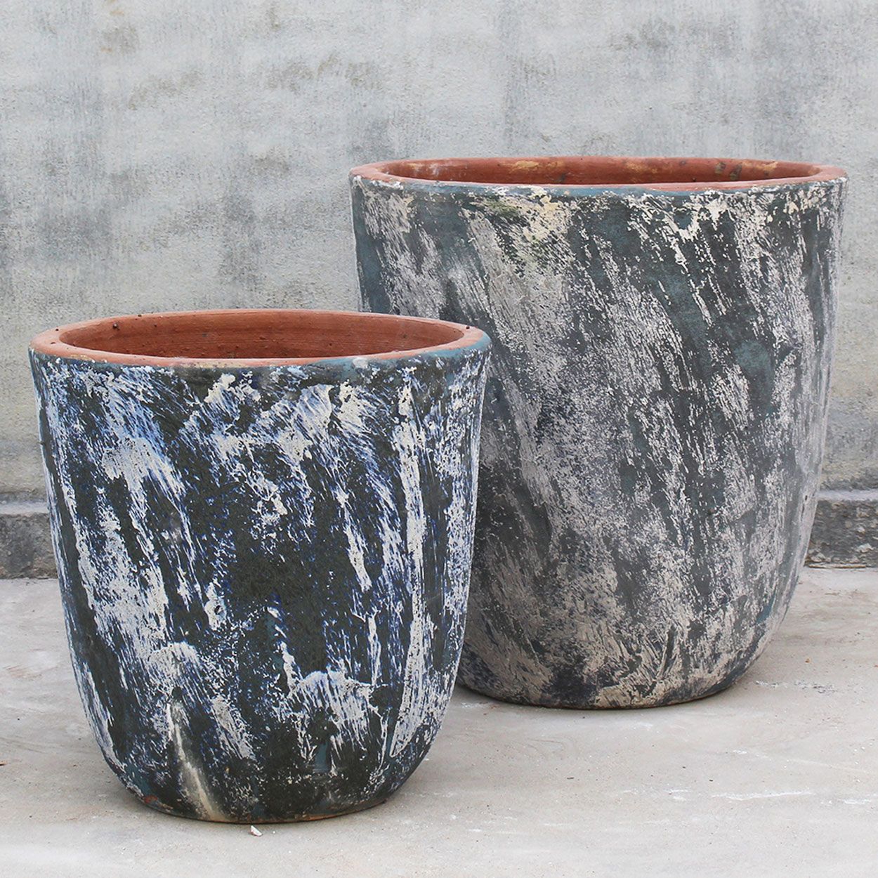  Distressed Ceramic Planter | AUP014 
