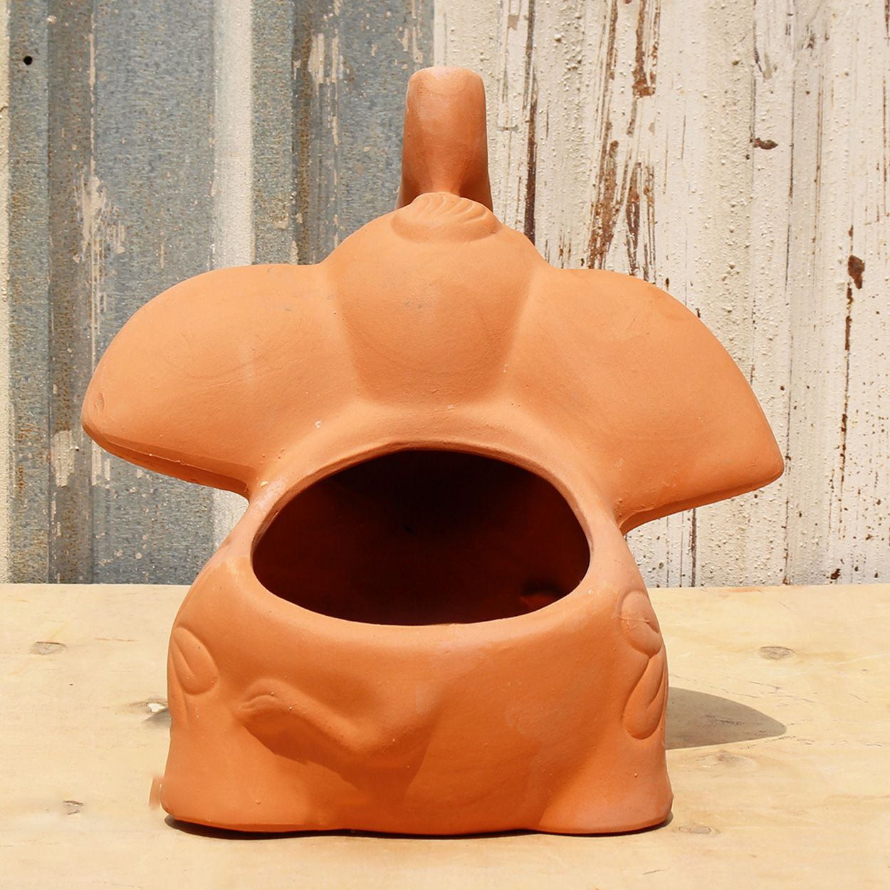  Elephant Terracotta Decorative Pot | AUT041 