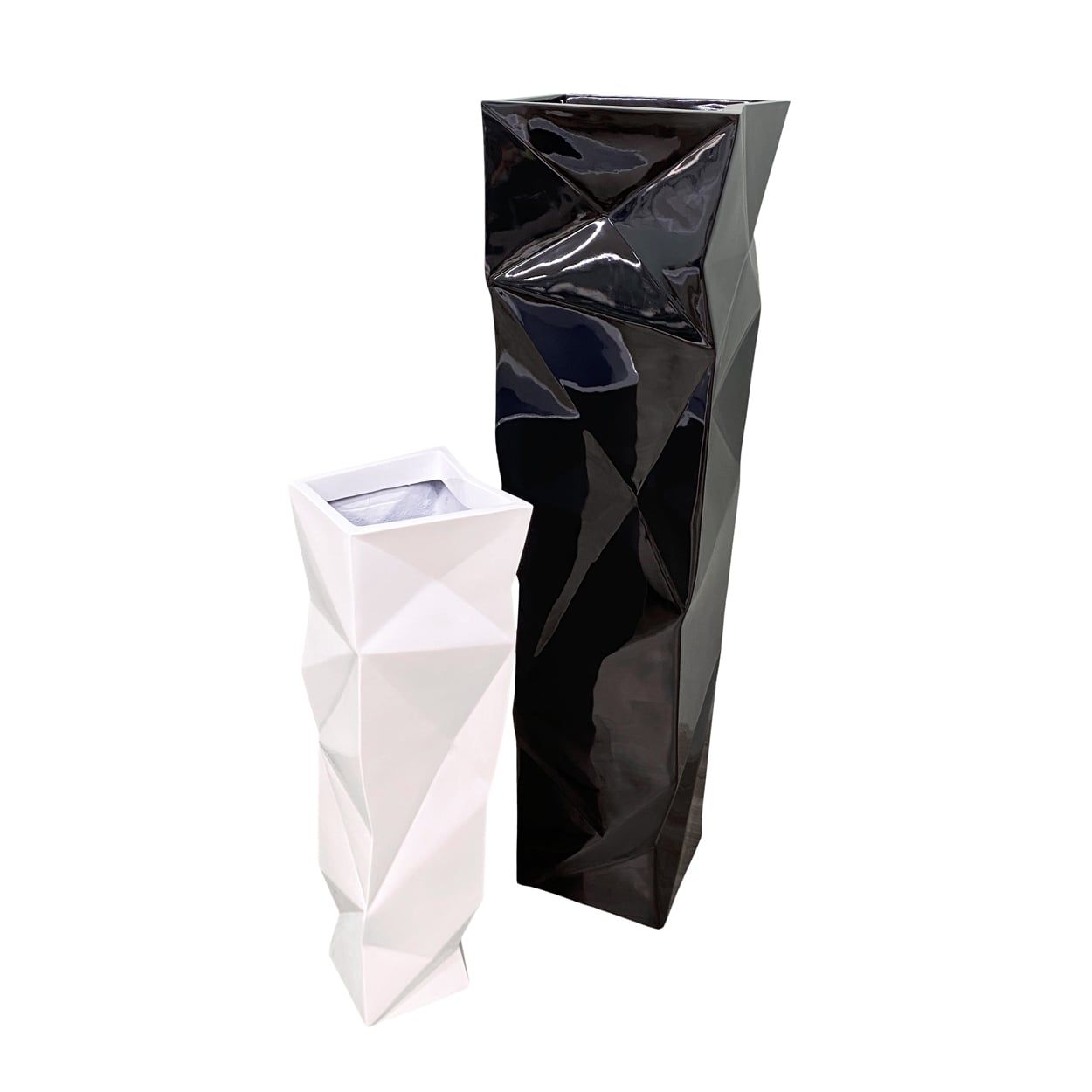  Geometric Faceted Fiberglass Planter | AUFS100 