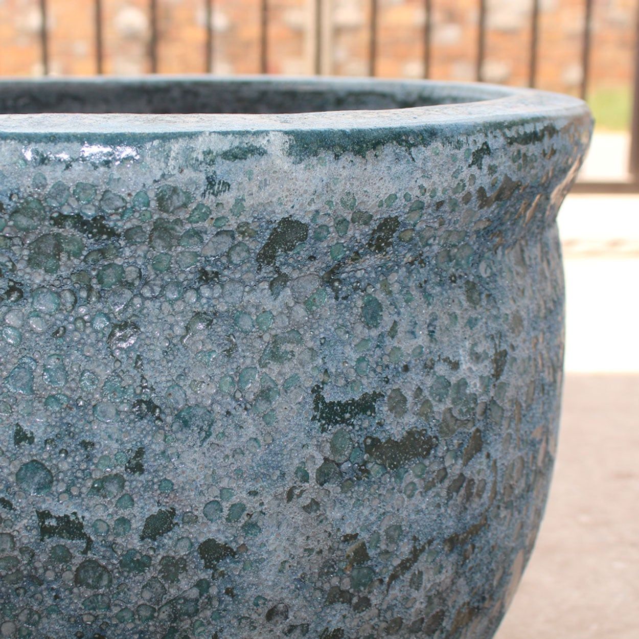  Glazed Ceramic Round Planter | AUV005 