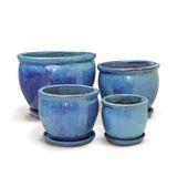  Glazed Ceramic Round Planter | AUV005 