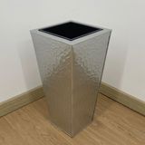  Hammered Silver Rectangular Planter | AUM012 
