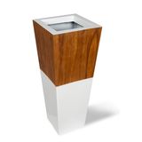  High Tapered Pots Planter With Wood Veneer Surface | AUFS053 