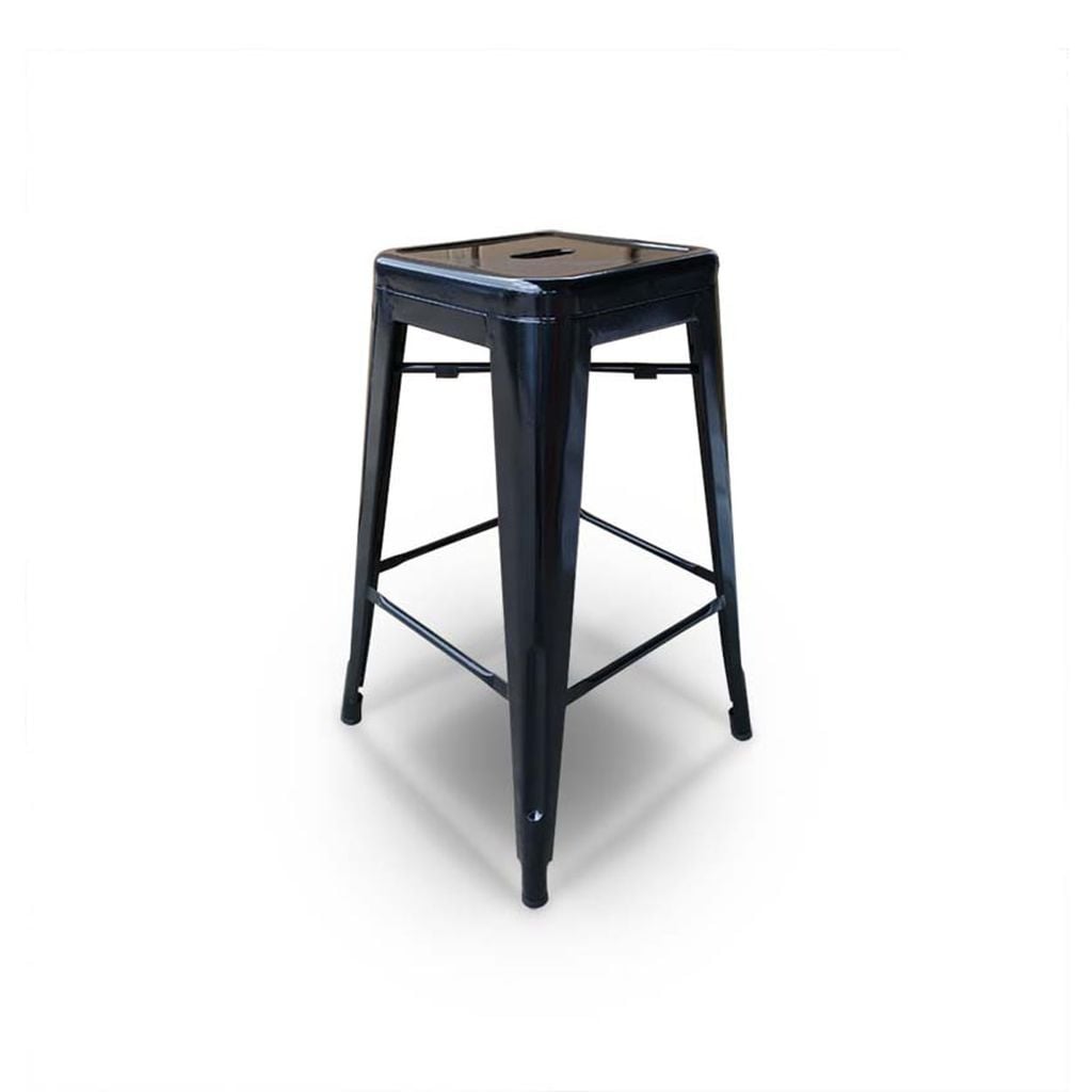  Industrial Black Metal Bar Stool | AUM066 