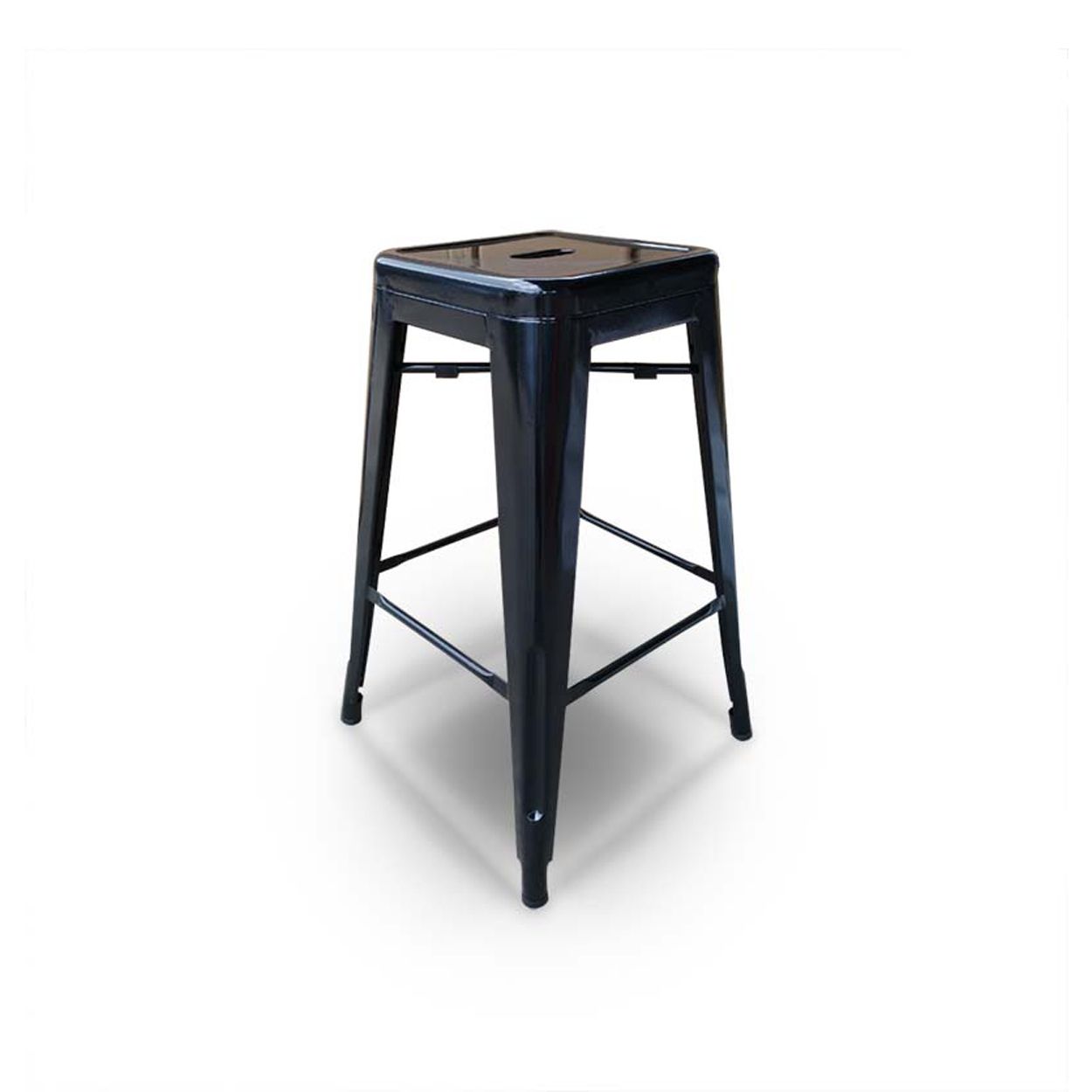  Industrial Black Metal Bar Stool | AUM066 