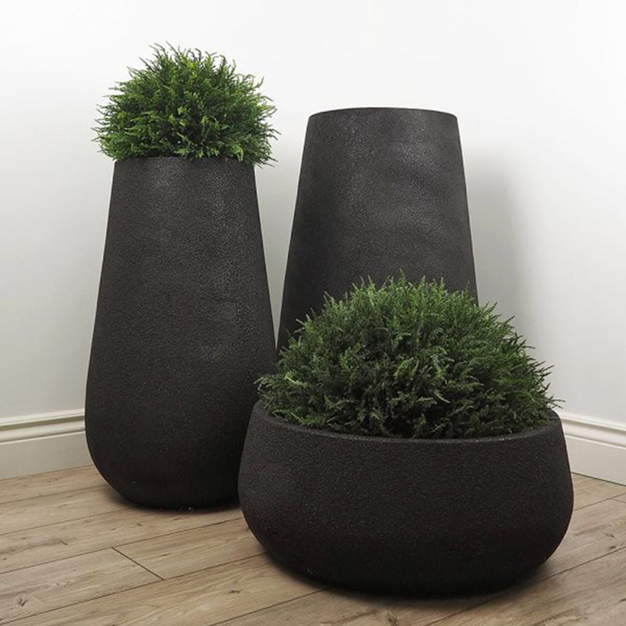  Jet Black Harmony Pots Planter | AUFS017 