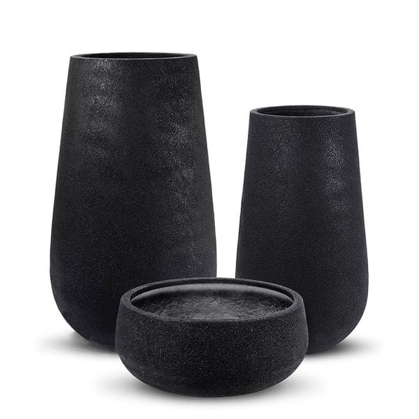 Jet Black Harmony Pots Planter AUFS017 - 2
