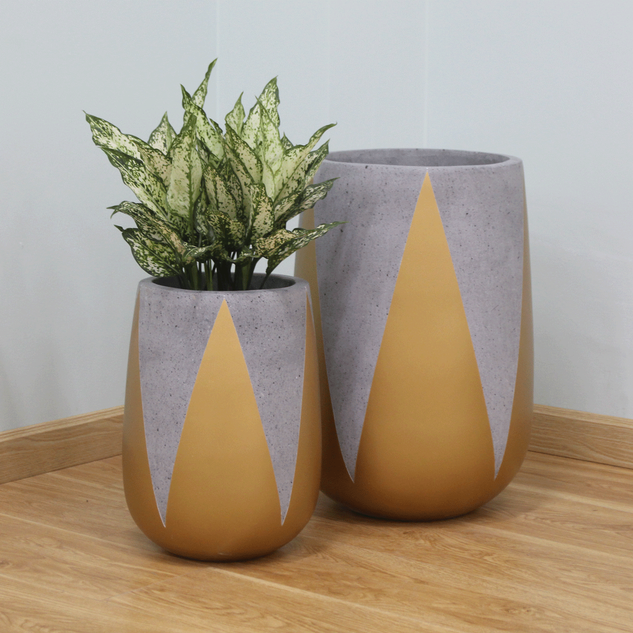 Large Drum Lightweight Concrete Planter | AUFC021 