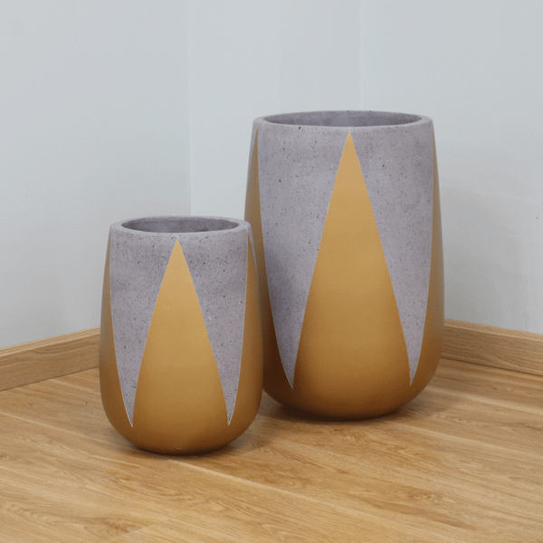Large Drum Lightweight Concrete Planter AUFC021 - 1