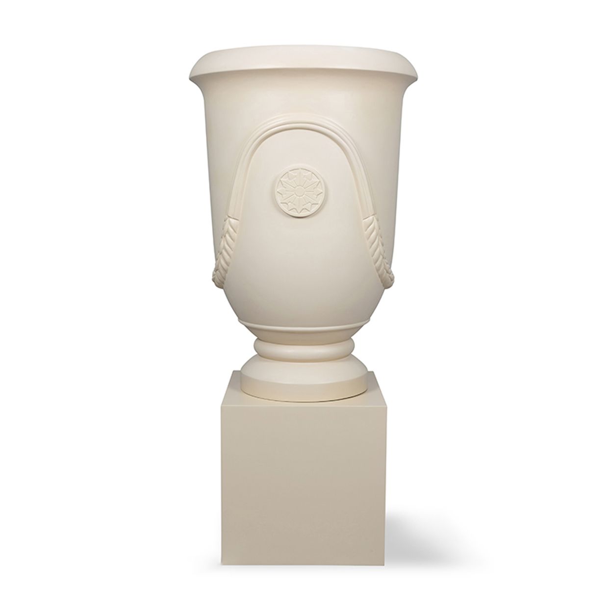  Large Tall Urn Pots Planter With Cube Base | AUFS119 
