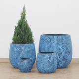  Leaf Texture Round Fibercement Planter | AUFC004 