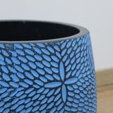  Leaf Texture Round Fibercement Planter | AUFC004 