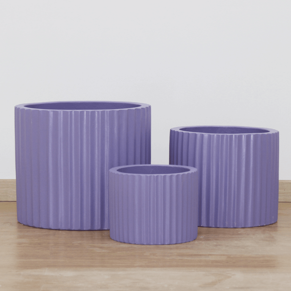 Low Cylinder Round Lightweight Concrete Planter | AUFC001 - 1