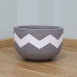  Low Round Lightweight Concrete Planter | AUFC017 