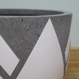  Low Round Lightweight Concrete Planter | AUFC017 