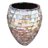  Lustrous Mother-of-Pearl Mosaic Planter | AUFS031 