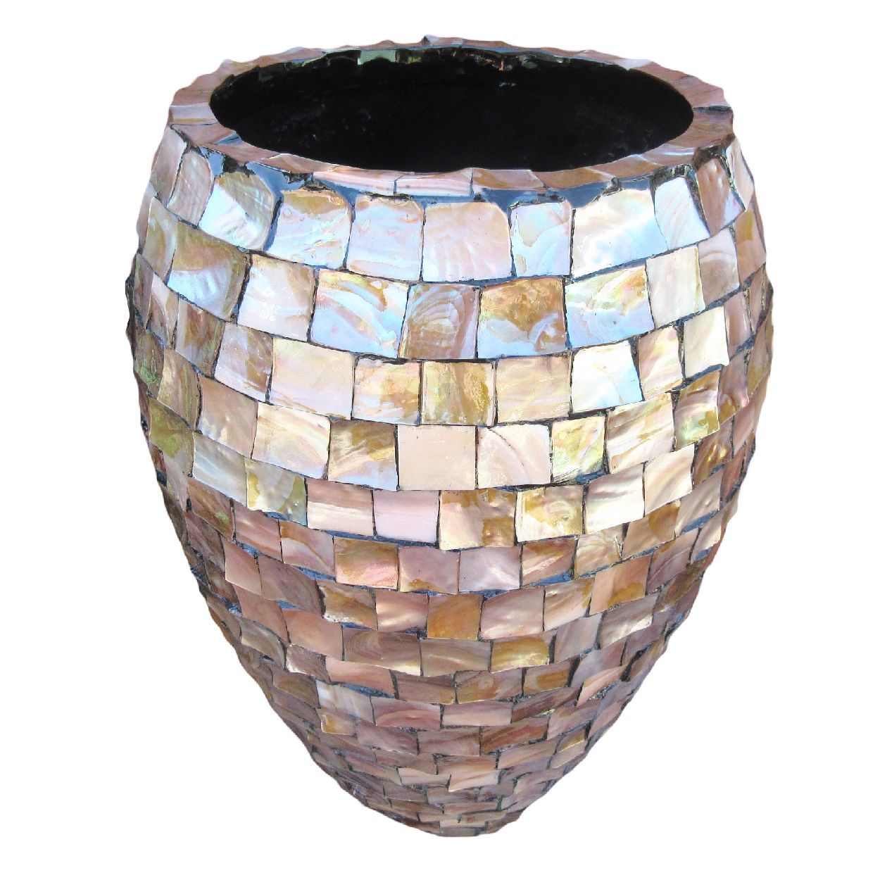  Lustrous Mother-of-Pearl Mosaic Planter | AUFS031 