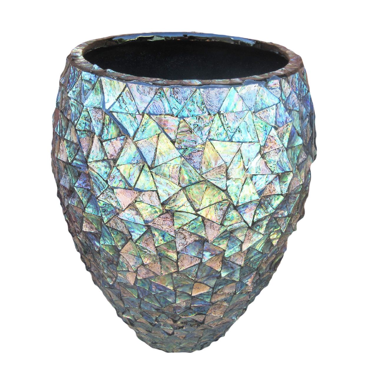  Lustrous Mother-of-Pearl Mosaic Planter | AUFS031 