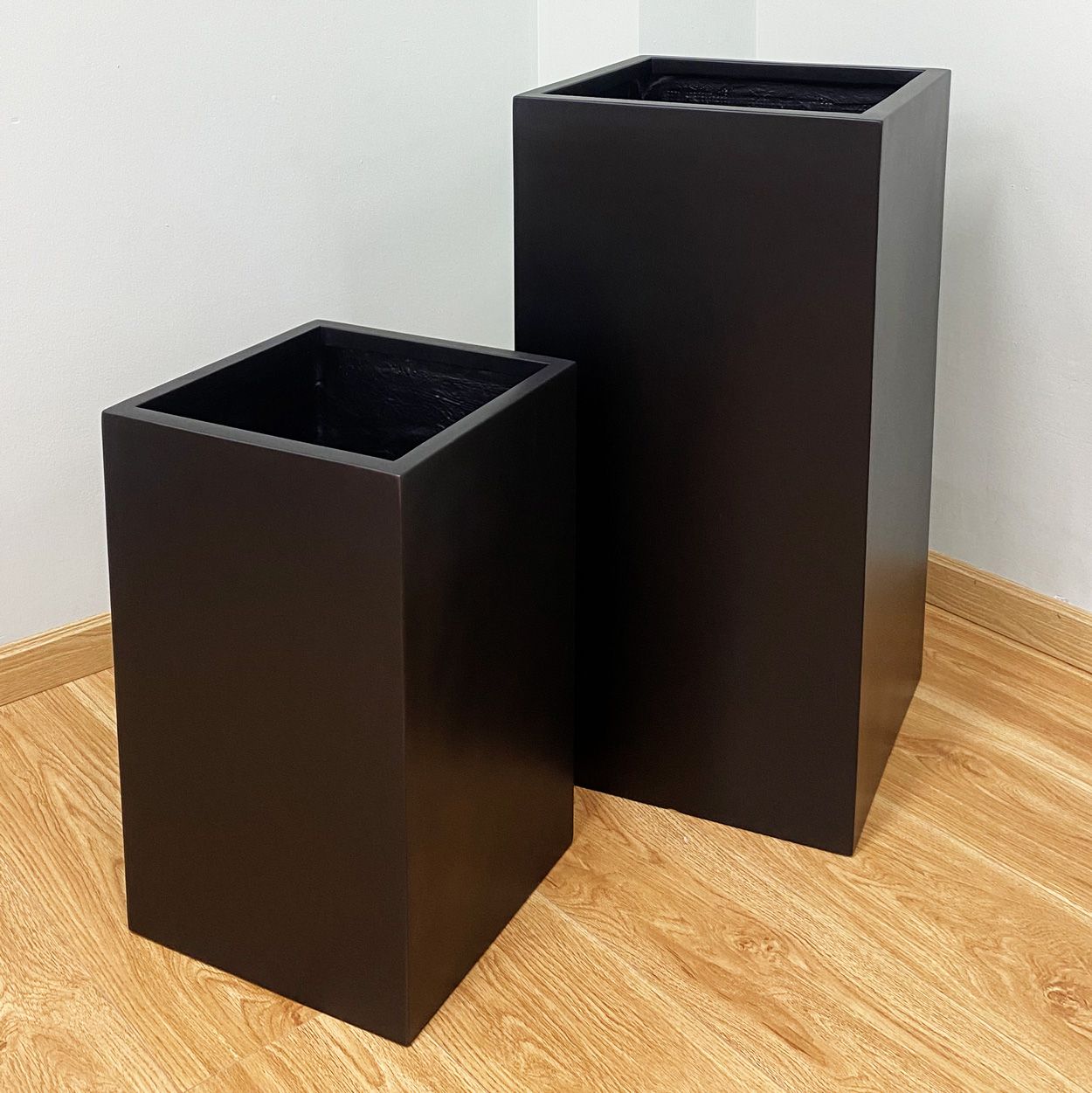 Matt Black Square Cylinder Pots Planter | AUFS055 