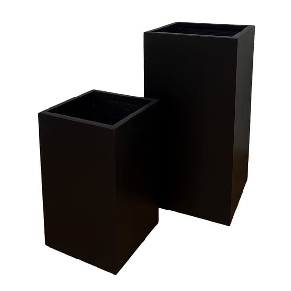 Matt Black Square Cylinder Pots Planter AUFS055 - 1