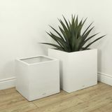  Matt White Square Pots Planter | AUFS048 