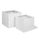  Matt White Square Pots Planter | AUFS048 